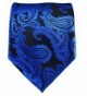 Blue and Black Paisley Necktie